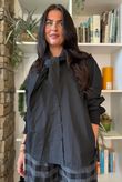 Paloma Tela Neckerchief Blouse Black
